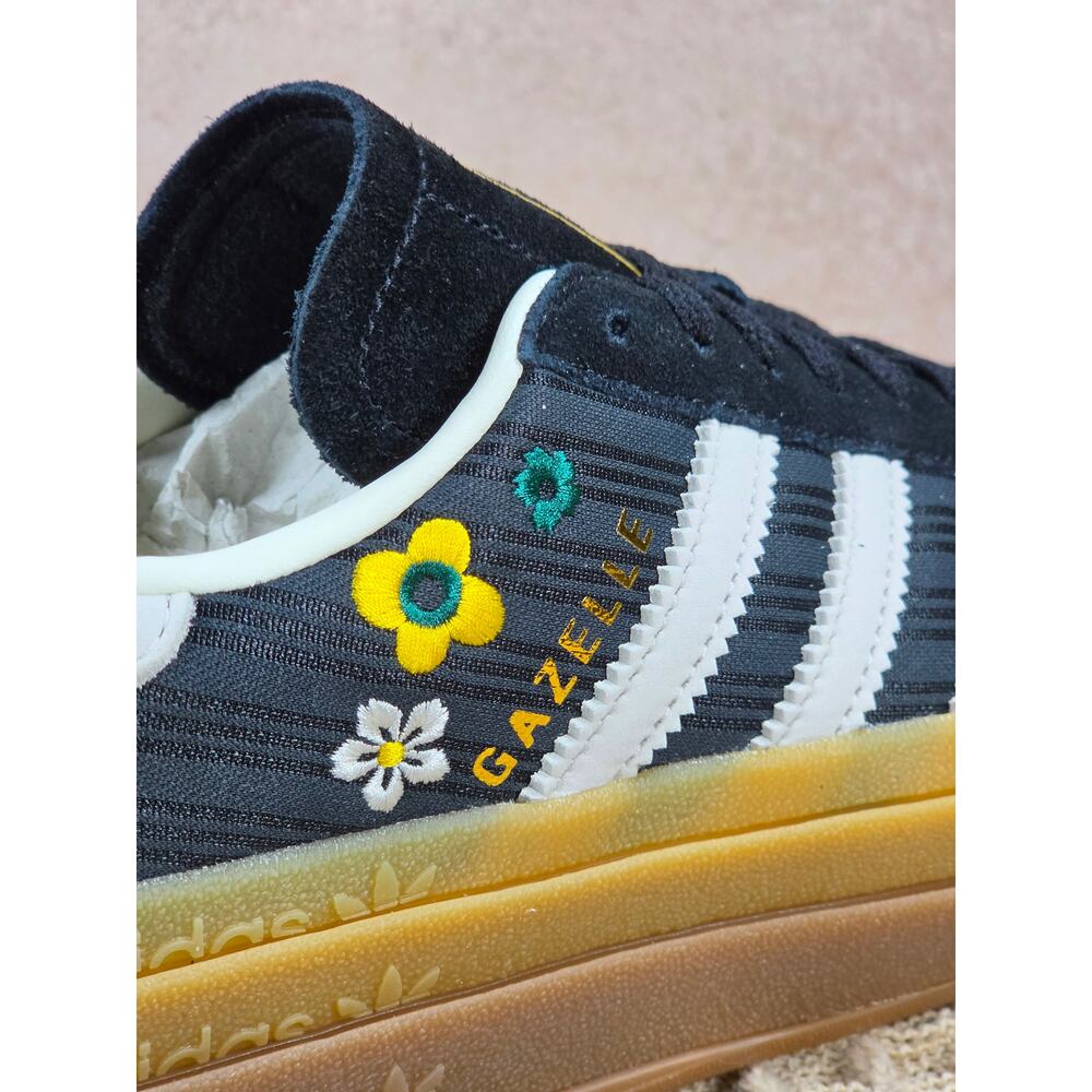Adidas Gazelle Bold Liberty London Women’s 7 Black Floral – Brand New - Picture 6 of 9